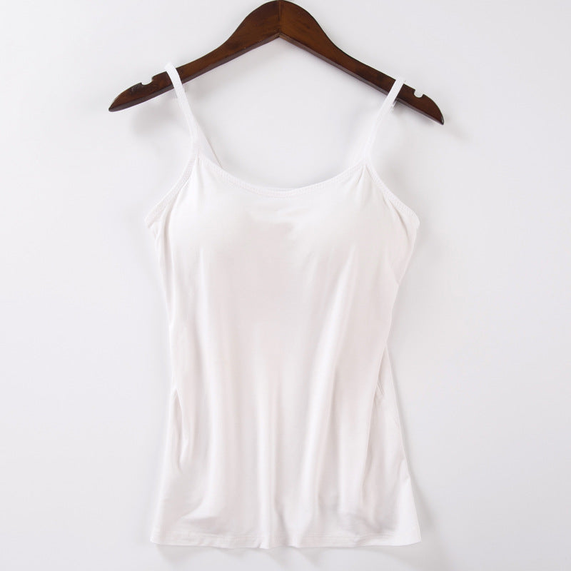 All-in-one camisole with chest pad