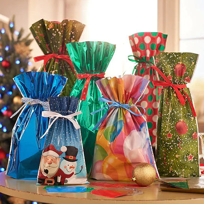 🎄50K+ Sold 🔥 Christmas Sale 49% OFF 🎁 Biodegradable Drawstring Christmas Gift Bags 🎅