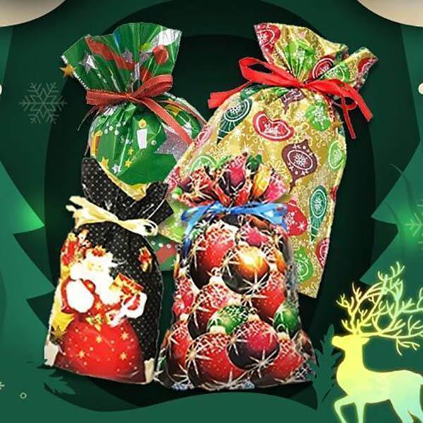 🎄50K+ Sold 🔥 Christmas Sale 49% OFF 🎁 Biodegradable Drawstring Christmas Gift Bags 🎅