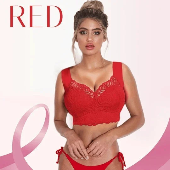 [🎁Exclusive discount store of Mother's Day🎁 ]Stretch Full-Figure Seamless Lace Trim Bra-🔥Buy 2 SAVE 10% & FREE SHIPPING