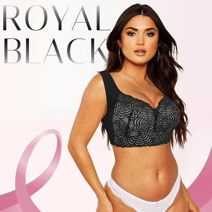 [🎁Exclusive discount store of Mother's Day🎁 ]Stretch Full-Figure Seamless Lace Trim Bra-🔥Buy 2 SAVE 10% & FREE SHIPPING